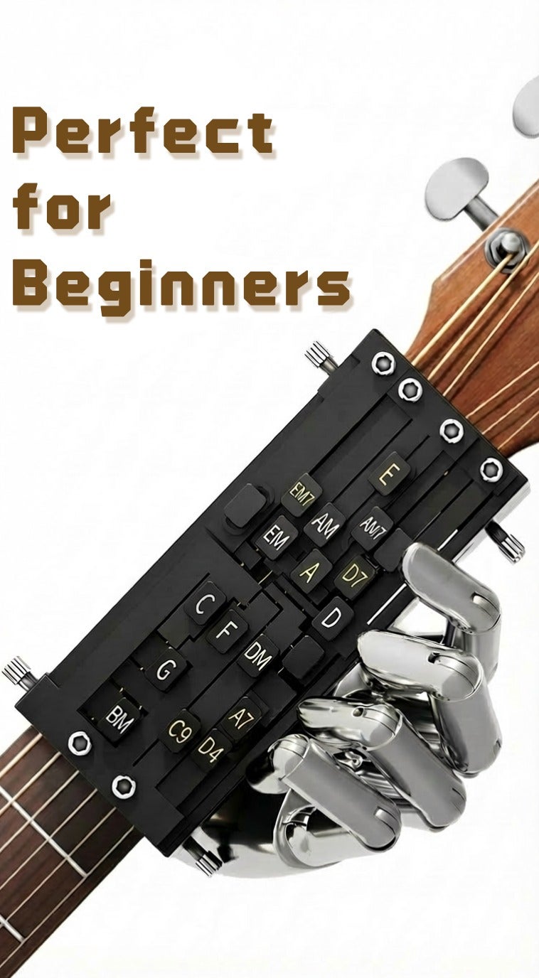 Montoya Guitar Chord Presser, Double Chord Guitar Trainer, Automatic One-Touch Chord Player, Guitar Aid Tools for Beginners - Image 1